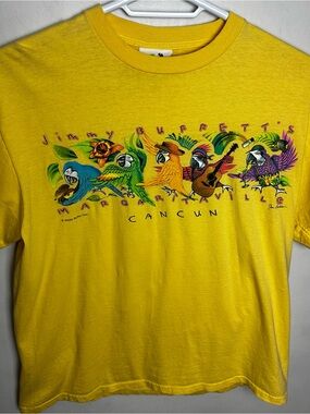 Vintage Y2K Jimmy Buffett Shirt Cancun Unisex Large 100% Cotton Double Sided